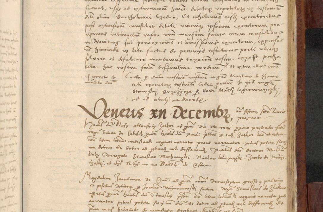 Zdjęcie nr 948 dla obiektu archiwalnego: In nomine Domini. Amen. Sub anno eiusdem Domini millesimo quingentesimo vigesimo, indicione octava, pontificatus sanctissimi in Christo patris et domini nostri domini Leonis divina providencia pape decimi moderni anno ad 19 Marcii durante septimo, acta actorum coram venerabili viro domino Thoma Rosznowski canonico et officiali generali Cracoviensi felicibus, sideribus continuantur atque exordium capiunt et Dii faveant ceptis