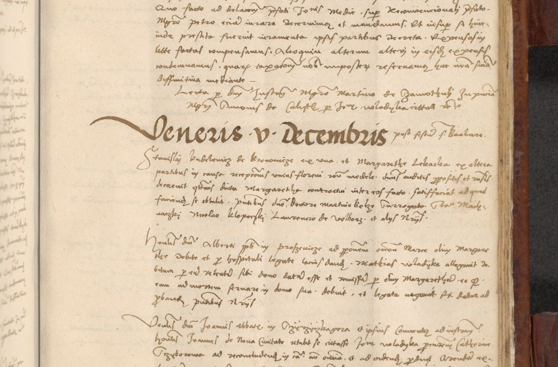 Zdjęcie nr 942 dla obiektu archiwalnego: In nomine Domini. Amen. Sub anno eiusdem Domini millesimo quingentesimo vigesimo, indicione octava, pontificatus sanctissimi in Christo patris et domini nostri domini Leonis divina providencia pape decimi moderni anno ad 19 Marcii durante septimo, acta actorum coram venerabili viro domino Thoma Rosznowski canonico et officiali generali Cracoviensi felicibus, sideribus continuantur atque exordium capiunt et Dii faveant ceptis