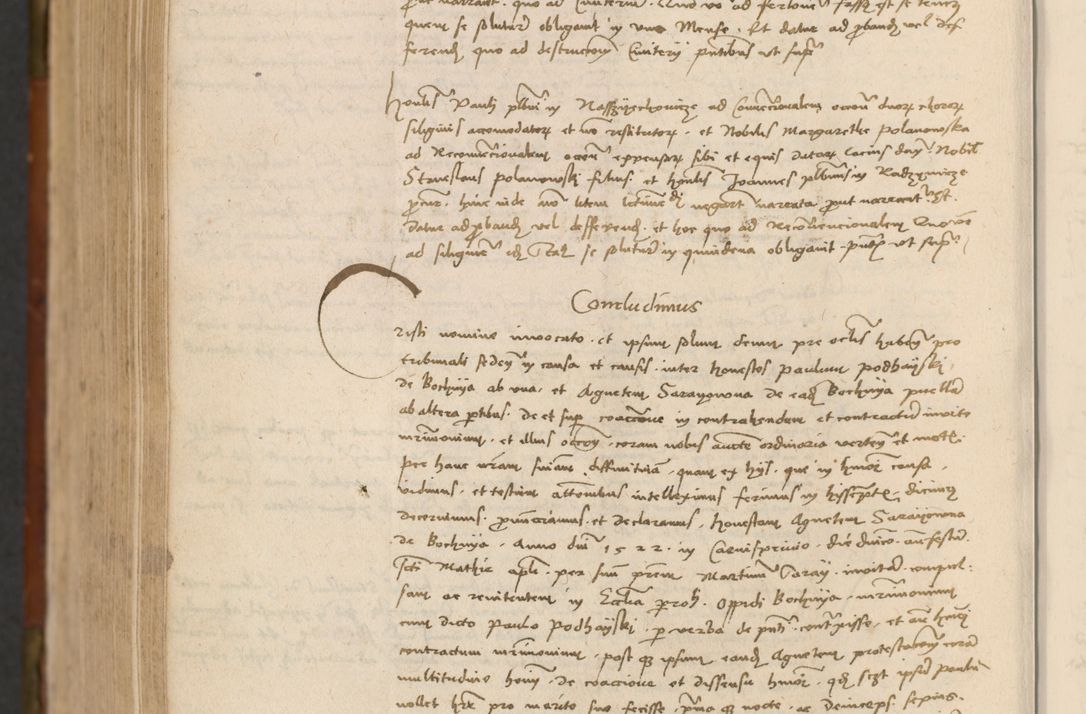 Zdjęcie nr 937 dla obiektu archiwalnego: In nomine Domini. Amen. Sub anno eiusdem Domini millesimo quingentesimo vigesimo, indicione octava, pontificatus sanctissimi in Christo patris et domini nostri domini Leonis divina providencia pape decimi moderni anno ad 19 Marcii durante septimo, acta actorum coram venerabili viro domino Thoma Rosznowski canonico et officiali generali Cracoviensi felicibus, sideribus continuantur atque exordium capiunt et Dii faveant ceptis