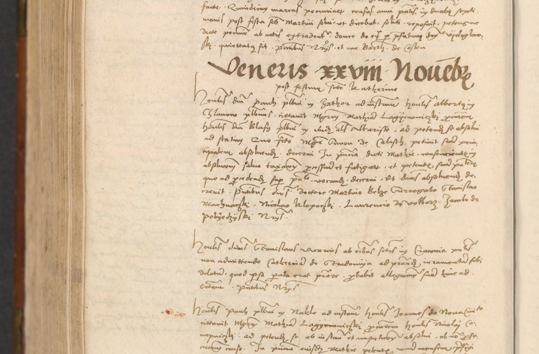 Zdjęcie nr 935 dla obiektu archiwalnego: In nomine Domini. Amen. Sub anno eiusdem Domini millesimo quingentesimo vigesimo, indicione octava, pontificatus sanctissimi in Christo patris et domini nostri domini Leonis divina providencia pape decimi moderni anno ad 19 Marcii durante septimo, acta actorum coram venerabili viro domino Thoma Rosznowski canonico et officiali generali Cracoviensi felicibus, sideribus continuantur atque exordium capiunt et Dii faveant ceptis