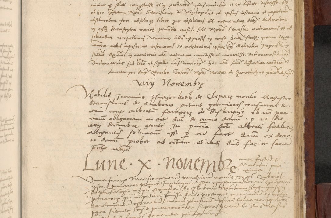 Zdjęcie nr 920 dla obiektu archiwalnego: In nomine Domini. Amen. Sub anno eiusdem Domini millesimo quingentesimo vigesimo, indicione octava, pontificatus sanctissimi in Christo patris et domini nostri domini Leonis divina providencia pape decimi moderni anno ad 19 Marcii durante septimo, acta actorum coram venerabili viro domino Thoma Rosznowski canonico et officiali generali Cracoviensi felicibus, sideribus continuantur atque exordium capiunt et Dii faveant ceptis