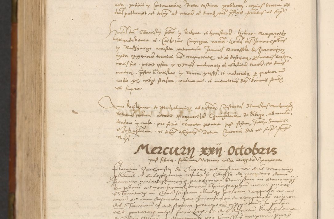 Zdjęcie nr 903 dla obiektu archiwalnego: In nomine Domini. Amen. Sub anno eiusdem Domini millesimo quingentesimo vigesimo, indicione octava, pontificatus sanctissimi in Christo patris et domini nostri domini Leonis divina providencia pape decimi moderni anno ad 19 Marcii durante septimo, acta actorum coram venerabili viro domino Thoma Rosznowski canonico et officiali generali Cracoviensi felicibus, sideribus continuantur atque exordium capiunt et Dii faveant ceptis
