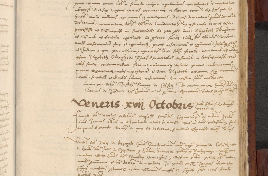 Zdjęcie nr 900 dla obiektu archiwalnego: In nomine Domini. Amen. Sub anno eiusdem Domini millesimo quingentesimo vigesimo, indicione octava, pontificatus sanctissimi in Christo patris et domini nostri domini Leonis divina providencia pape decimi moderni anno ad 19 Marcii durante septimo, acta actorum coram venerabili viro domino Thoma Rosznowski canonico et officiali generali Cracoviensi felicibus, sideribus continuantur atque exordium capiunt et Dii faveant ceptis
