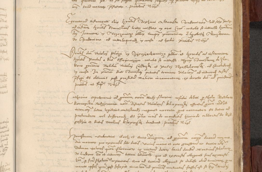 Zdjęcie nr 898 dla obiektu archiwalnego: In nomine Domini. Amen. Sub anno eiusdem Domini millesimo quingentesimo vigesimo, indicione octava, pontificatus sanctissimi in Christo patris et domini nostri domini Leonis divina providencia pape decimi moderni anno ad 19 Marcii durante septimo, acta actorum coram venerabili viro domino Thoma Rosznowski canonico et officiali generali Cracoviensi felicibus, sideribus continuantur atque exordium capiunt et Dii faveant ceptis