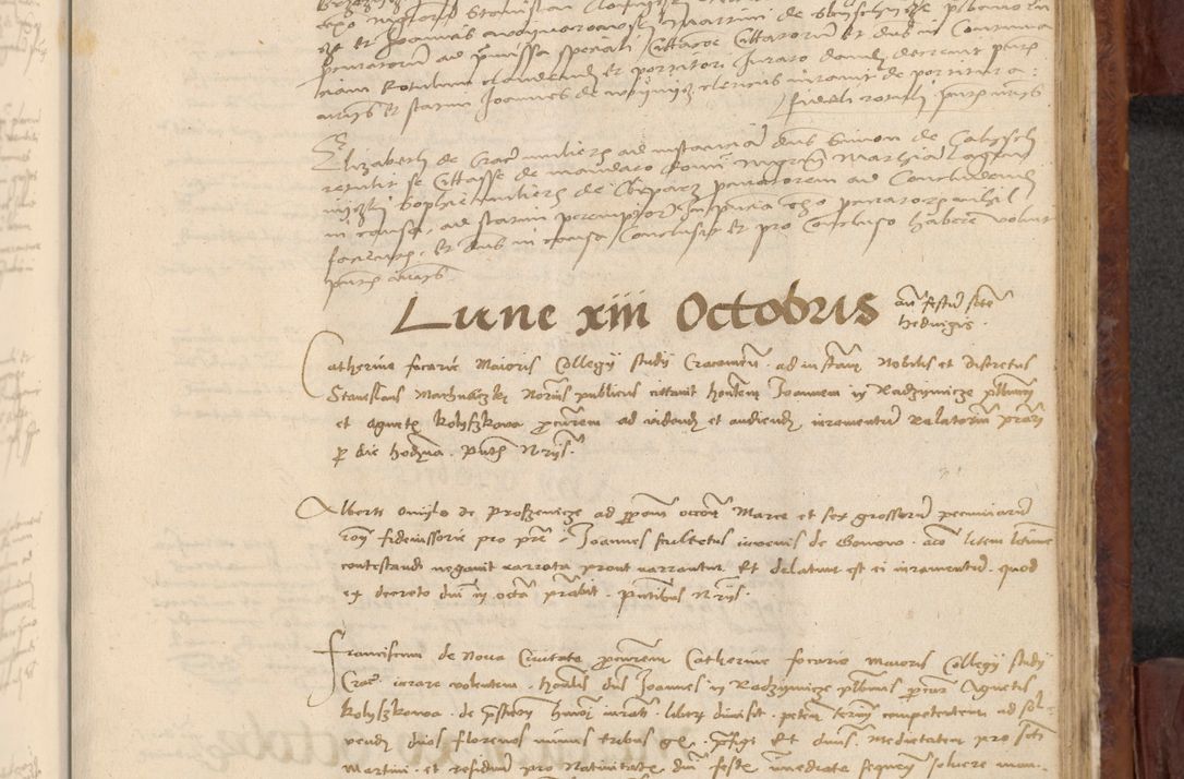 Zdjęcie nr 896 dla obiektu archiwalnego: In nomine Domini. Amen. Sub anno eiusdem Domini millesimo quingentesimo vigesimo, indicione octava, pontificatus sanctissimi in Christo patris et domini nostri domini Leonis divina providencia pape decimi moderni anno ad 19 Marcii durante septimo, acta actorum coram venerabili viro domino Thoma Rosznowski canonico et officiali generali Cracoviensi felicibus, sideribus continuantur atque exordium capiunt et Dii faveant ceptis