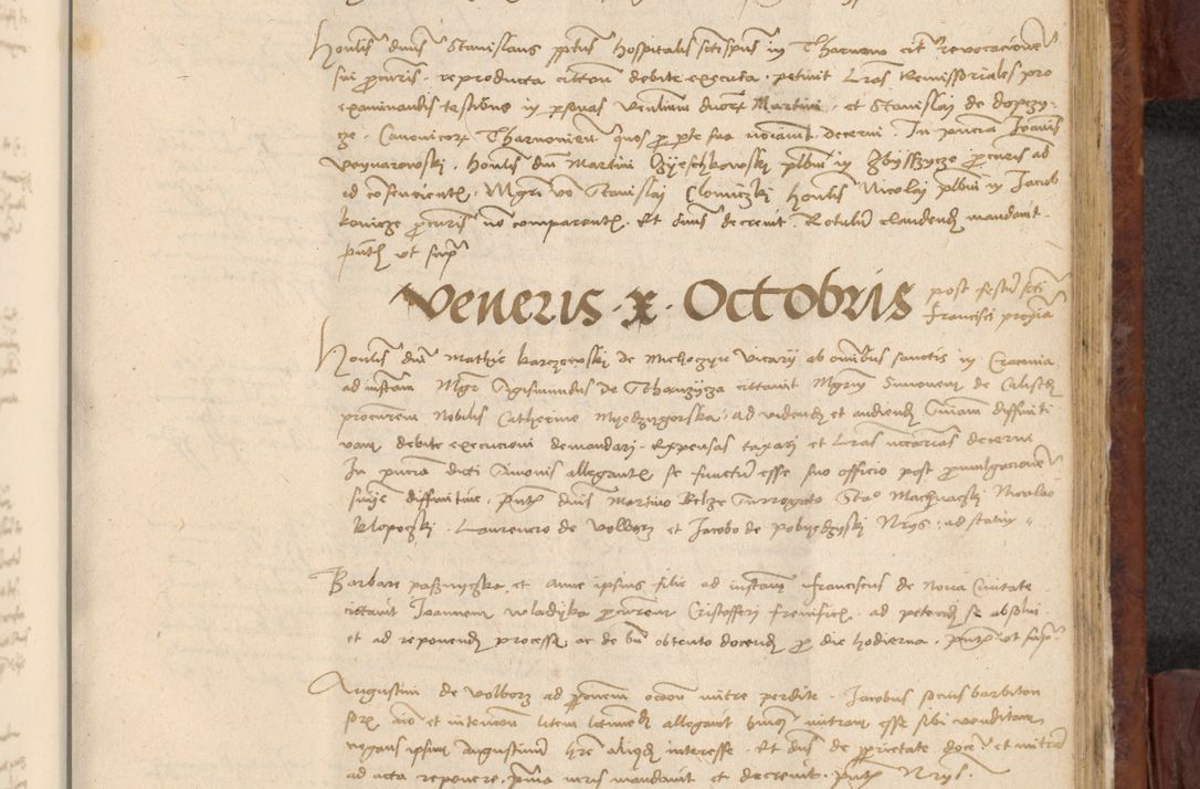 Zdjęcie nr 894 dla obiektu archiwalnego: In nomine Domini. Amen. Sub anno eiusdem Domini millesimo quingentesimo vigesimo, indicione octava, pontificatus sanctissimi in Christo patris et domini nostri domini Leonis divina providencia pape decimi moderni anno ad 19 Marcii durante septimo, acta actorum coram venerabili viro domino Thoma Rosznowski canonico et officiali generali Cracoviensi felicibus, sideribus continuantur atque exordium capiunt et Dii faveant ceptis