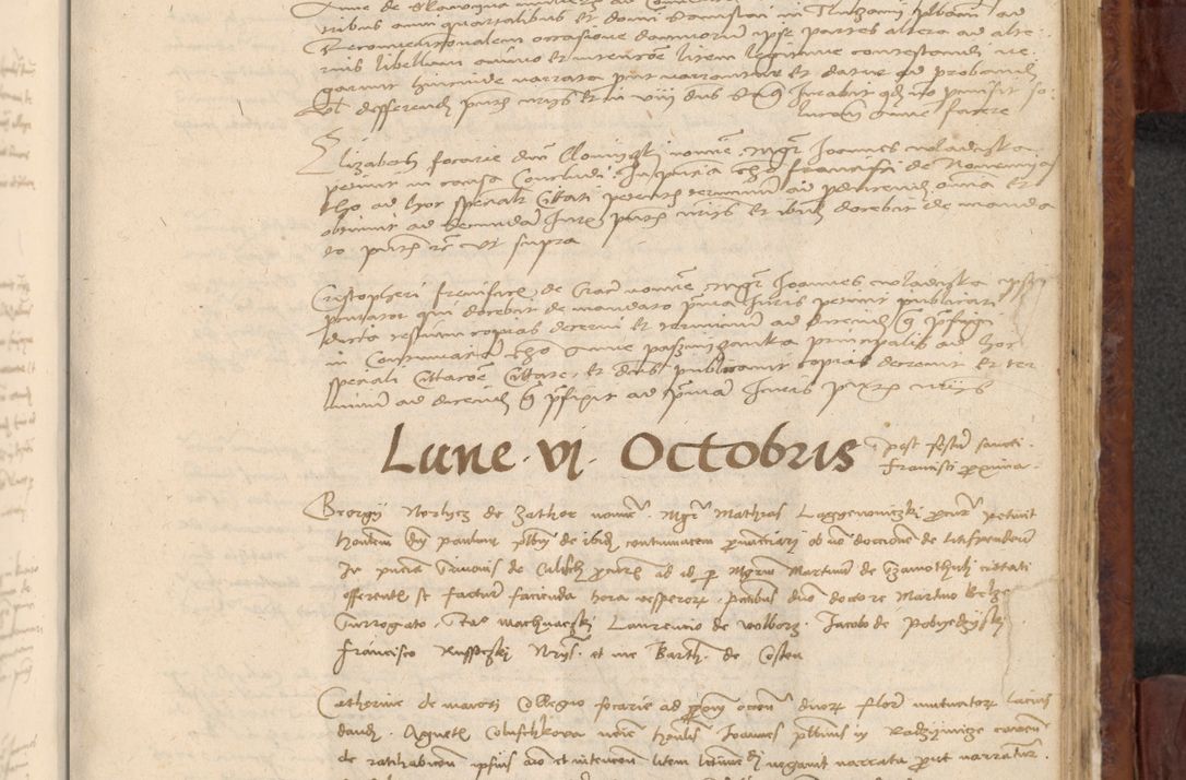 Zdjęcie nr 890 dla obiektu archiwalnego: In nomine Domini. Amen. Sub anno eiusdem Domini millesimo quingentesimo vigesimo, indicione octava, pontificatus sanctissimi in Christo patris et domini nostri domini Leonis divina providencia pape decimi moderni anno ad 19 Marcii durante septimo, acta actorum coram venerabili viro domino Thoma Rosznowski canonico et officiali generali Cracoviensi felicibus, sideribus continuantur atque exordium capiunt et Dii faveant ceptis