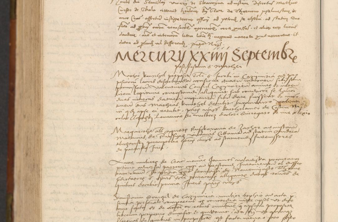 Zdjęcie nr 881 dla obiektu archiwalnego: In nomine Domini. Amen. Sub anno eiusdem Domini millesimo quingentesimo vigesimo, indicione octava, pontificatus sanctissimi in Christo patris et domini nostri domini Leonis divina providencia pape decimi moderni anno ad 19 Marcii durante septimo, acta actorum coram venerabili viro domino Thoma Rosznowski canonico et officiali generali Cracoviensi felicibus, sideribus continuantur atque exordium capiunt et Dii faveant ceptis