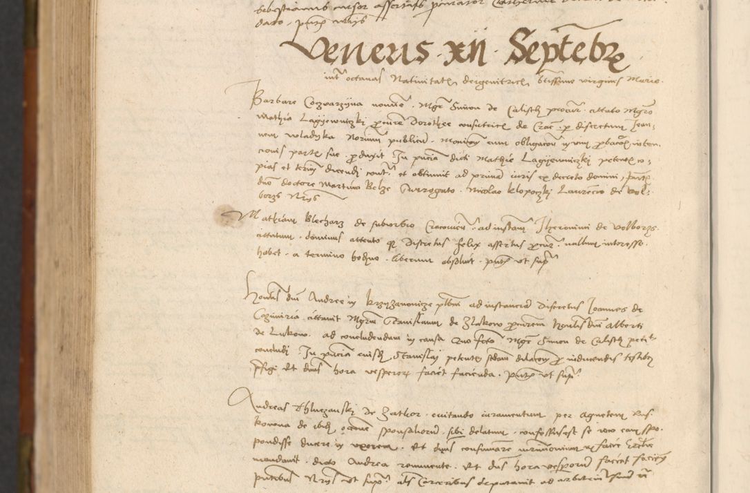 Zdjęcie nr 873 dla obiektu archiwalnego: In nomine Domini. Amen. Sub anno eiusdem Domini millesimo quingentesimo vigesimo, indicione octava, pontificatus sanctissimi in Christo patris et domini nostri domini Leonis divina providencia pape decimi moderni anno ad 19 Marcii durante septimo, acta actorum coram venerabili viro domino Thoma Rosznowski canonico et officiali generali Cracoviensi felicibus, sideribus continuantur atque exordium capiunt et Dii faveant ceptis