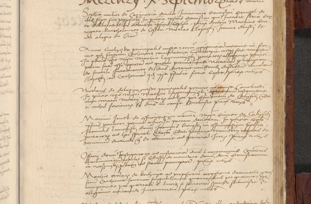 Zdjęcie nr 872 dla obiektu archiwalnego: In nomine Domini. Amen. Sub anno eiusdem Domini millesimo quingentesimo vigesimo, indicione octava, pontificatus sanctissimi in Christo patris et domini nostri domini Leonis divina providencia pape decimi moderni anno ad 19 Marcii durante septimo, acta actorum coram venerabili viro domino Thoma Rosznowski canonico et officiali generali Cracoviensi felicibus, sideribus continuantur atque exordium capiunt et Dii faveant ceptis