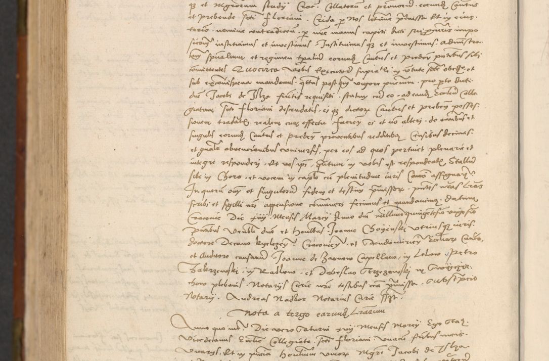Zdjęcie nr 867 dla obiektu archiwalnego: In nomine Domini. Amen. Sub anno eiusdem Domini millesimo quingentesimo vigesimo, indicione octava, pontificatus sanctissimi in Christo patris et domini nostri domini Leonis divina providencia pape decimi moderni anno ad 19 Marcii durante septimo, acta actorum coram venerabili viro domino Thoma Rosznowski canonico et officiali generali Cracoviensi felicibus, sideribus continuantur atque exordium capiunt et Dii faveant ceptis