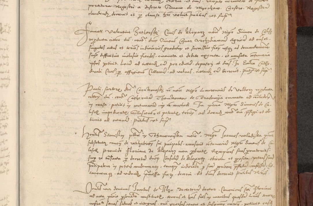 Zdjęcie nr 866 dla obiektu archiwalnego: In nomine Domini. Amen. Sub anno eiusdem Domini millesimo quingentesimo vigesimo, indicione octava, pontificatus sanctissimi in Christo patris et domini nostri domini Leonis divina providencia pape decimi moderni anno ad 19 Marcii durante septimo, acta actorum coram venerabili viro domino Thoma Rosznowski canonico et officiali generali Cracoviensi felicibus, sideribus continuantur atque exordium capiunt et Dii faveant ceptis