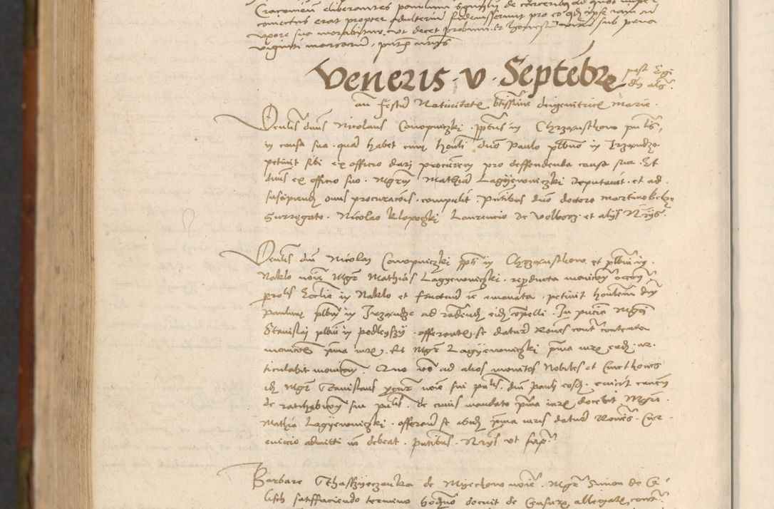 Zdjęcie nr 865 dla obiektu archiwalnego: In nomine Domini. Amen. Sub anno eiusdem Domini millesimo quingentesimo vigesimo, indicione octava, pontificatus sanctissimi in Christo patris et domini nostri domini Leonis divina providencia pape decimi moderni anno ad 19 Marcii durante septimo, acta actorum coram venerabili viro domino Thoma Rosznowski canonico et officiali generali Cracoviensi felicibus, sideribus continuantur atque exordium capiunt et Dii faveant ceptis