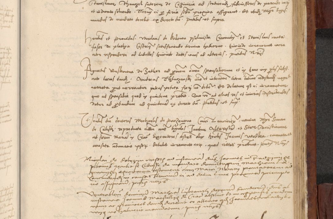 Zdjęcie nr 860 dla obiektu archiwalnego: In nomine Domini. Amen. Sub anno eiusdem Domini millesimo quingentesimo vigesimo, indicione octava, pontificatus sanctissimi in Christo patris et domini nostri domini Leonis divina providencia pape decimi moderni anno ad 19 Marcii durante septimo, acta actorum coram venerabili viro domino Thoma Rosznowski canonico et officiali generali Cracoviensi felicibus, sideribus continuantur atque exordium capiunt et Dii faveant ceptis