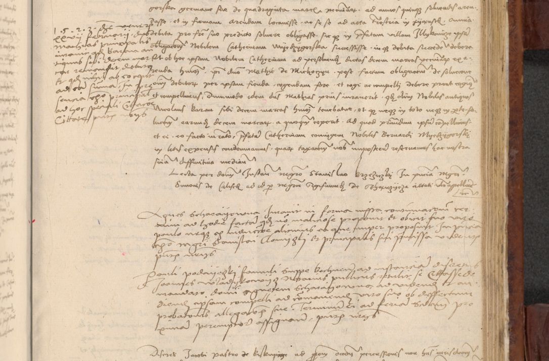 Zdjęcie nr 844 dla obiektu archiwalnego: In nomine Domini. Amen. Sub anno eiusdem Domini millesimo quingentesimo vigesimo, indicione octava, pontificatus sanctissimi in Christo patris et domini nostri domini Leonis divina providencia pape decimi moderni anno ad 19 Marcii durante septimo, acta actorum coram venerabili viro domino Thoma Rosznowski canonico et officiali generali Cracoviensi felicibus, sideribus continuantur atque exordium capiunt et Dii faveant ceptis