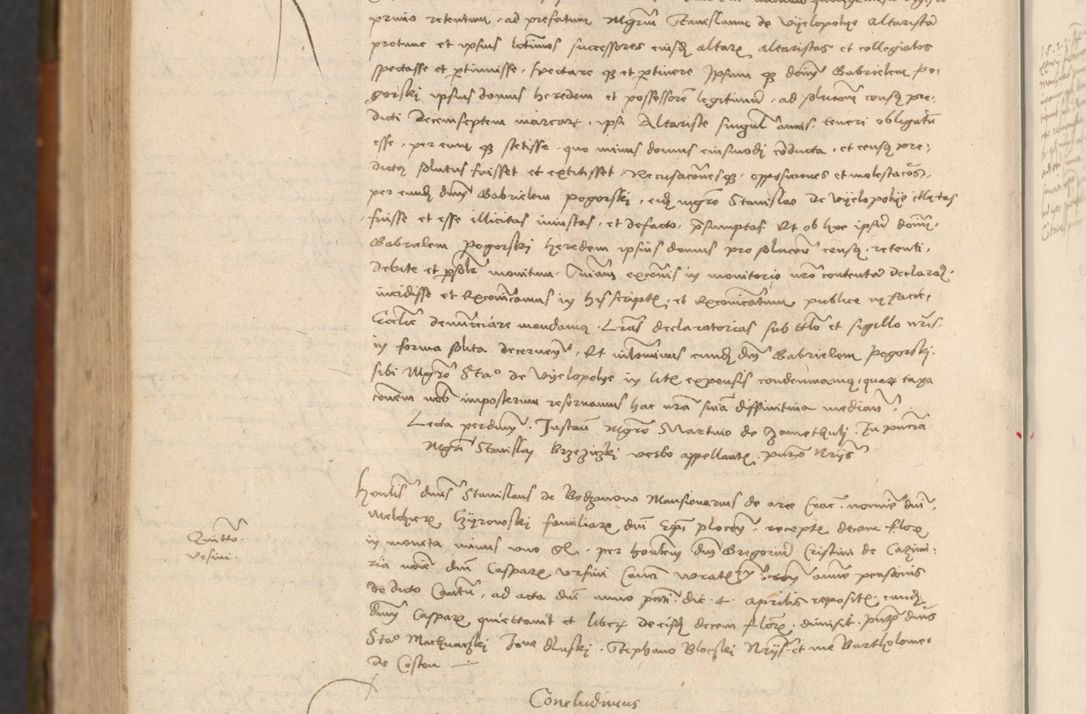 Zdjęcie nr 843 dla obiektu archiwalnego: In nomine Domini. Amen. Sub anno eiusdem Domini millesimo quingentesimo vigesimo, indicione octava, pontificatus sanctissimi in Christo patris et domini nostri domini Leonis divina providencia pape decimi moderni anno ad 19 Marcii durante septimo, acta actorum coram venerabili viro domino Thoma Rosznowski canonico et officiali generali Cracoviensi felicibus, sideribus continuantur atque exordium capiunt et Dii faveant ceptis