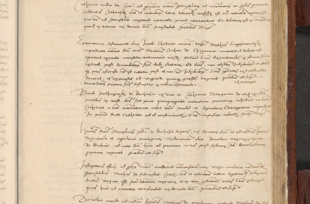 Zdjęcie nr 840 dla obiektu archiwalnego: In nomine Domini. Amen. Sub anno eiusdem Domini millesimo quingentesimo vigesimo, indicione octava, pontificatus sanctissimi in Christo patris et domini nostri domini Leonis divina providencia pape decimi moderni anno ad 19 Marcii durante septimo, acta actorum coram venerabili viro domino Thoma Rosznowski canonico et officiali generali Cracoviensi felicibus, sideribus continuantur atque exordium capiunt et Dii faveant ceptis