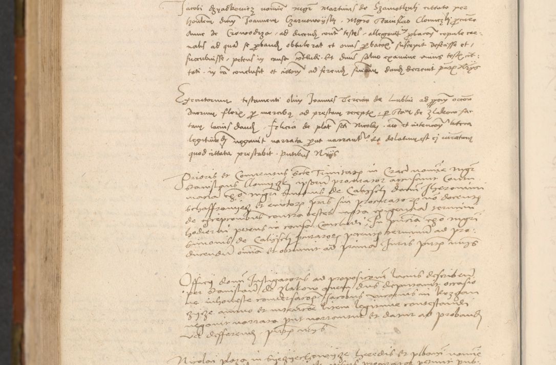 Zdjęcie nr 835 dla obiektu archiwalnego: In nomine Domini. Amen. Sub anno eiusdem Domini millesimo quingentesimo vigesimo, indicione octava, pontificatus sanctissimi in Christo patris et domini nostri domini Leonis divina providencia pape decimi moderni anno ad 19 Marcii durante septimo, acta actorum coram venerabili viro domino Thoma Rosznowski canonico et officiali generali Cracoviensi felicibus, sideribus continuantur atque exordium capiunt et Dii faveant ceptis