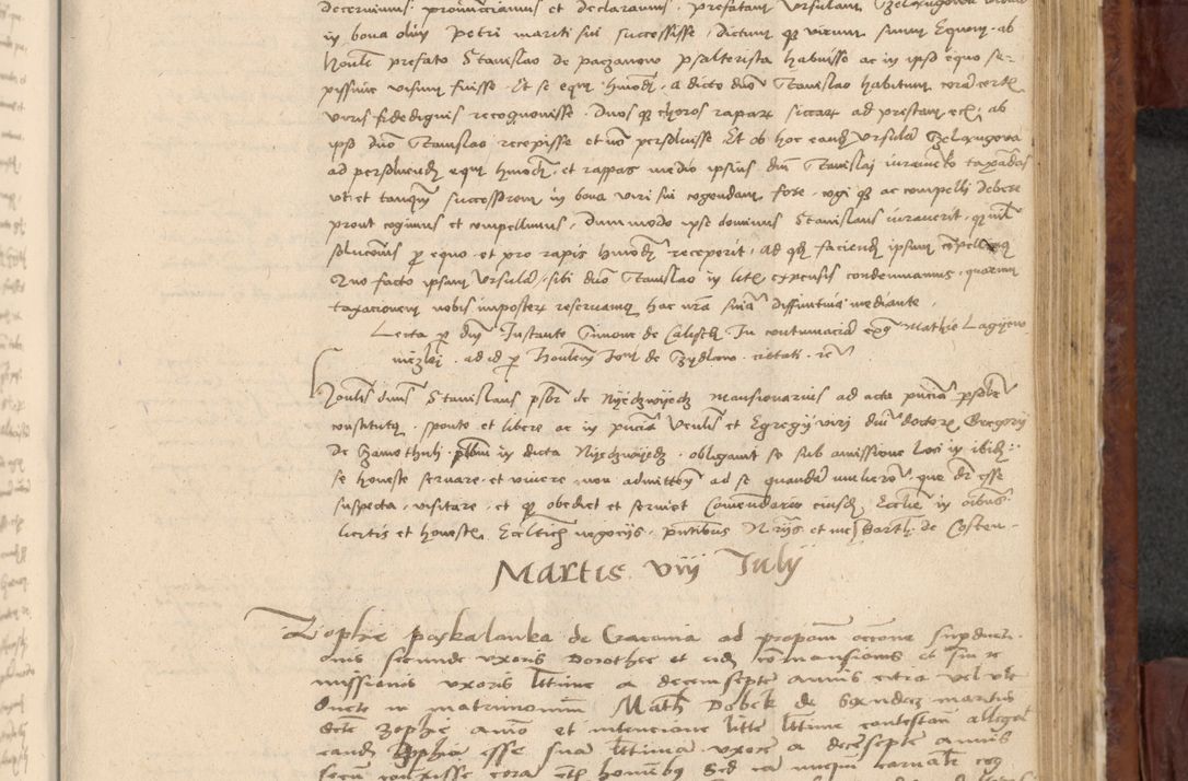 Zdjęcie nr 834 dla obiektu archiwalnego: In nomine Domini. Amen. Sub anno eiusdem Domini millesimo quingentesimo vigesimo, indicione octava, pontificatus sanctissimi in Christo patris et domini nostri domini Leonis divina providencia pape decimi moderni anno ad 19 Marcii durante septimo, acta actorum coram venerabili viro domino Thoma Rosznowski canonico et officiali generali Cracoviensi felicibus, sideribus continuantur atque exordium capiunt et Dii faveant ceptis