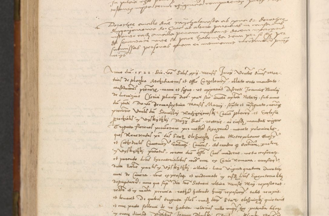 Zdjęcie nr 823 dla obiektu archiwalnego: In nomine Domini. Amen. Sub anno eiusdem Domini millesimo quingentesimo vigesimo, indicione octava, pontificatus sanctissimi in Christo patris et domini nostri domini Leonis divina providencia pape decimi moderni anno ad 19 Marcii durante septimo, acta actorum coram venerabili viro domino Thoma Rosznowski canonico et officiali generali Cracoviensi felicibus, sideribus continuantur atque exordium capiunt et Dii faveant ceptis