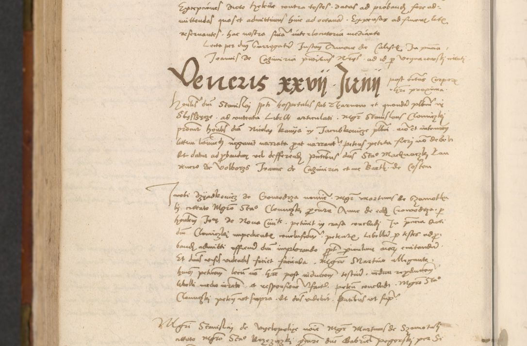 Zdjęcie nr 821 dla obiektu archiwalnego: In nomine Domini. Amen. Sub anno eiusdem Domini millesimo quingentesimo vigesimo, indicione octava, pontificatus sanctissimi in Christo patris et domini nostri domini Leonis divina providencia pape decimi moderni anno ad 19 Marcii durante septimo, acta actorum coram venerabili viro domino Thoma Rosznowski canonico et officiali generali Cracoviensi felicibus, sideribus continuantur atque exordium capiunt et Dii faveant ceptis