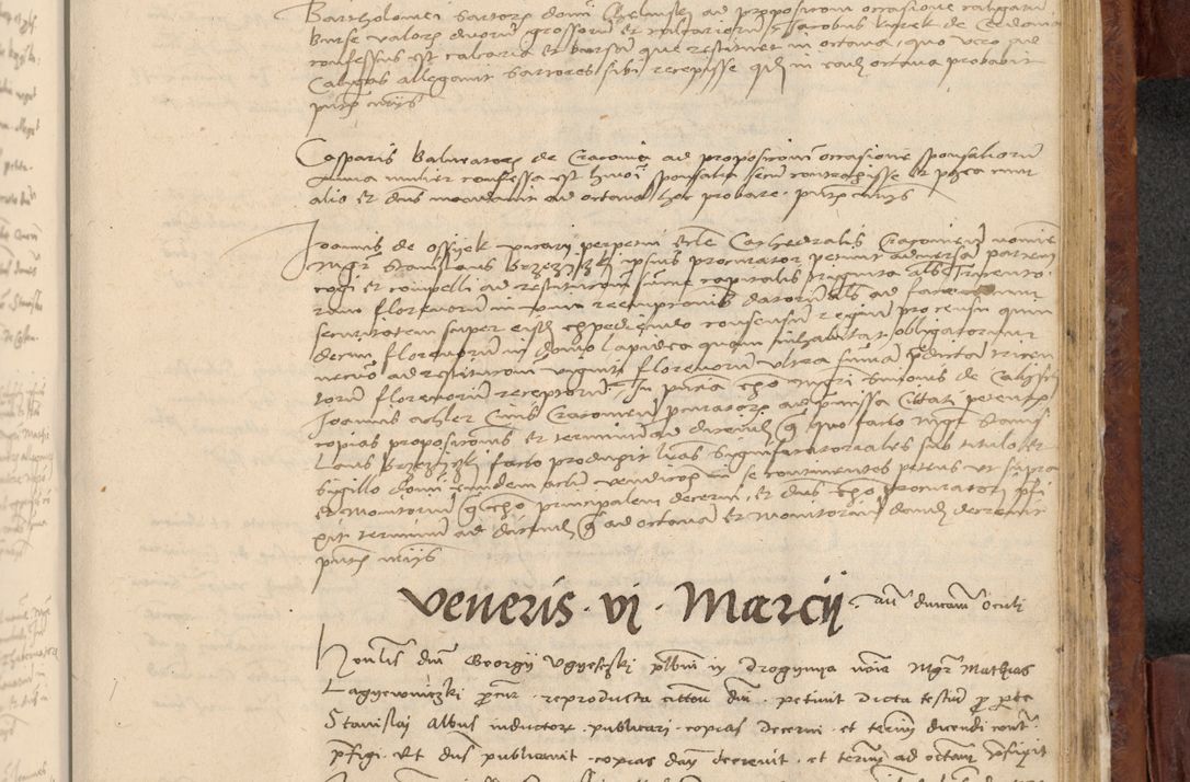 Zdjęcie nr 1014 dla obiektu archiwalnego: In nomine Domini. Amen. Sub anno eiusdem Domini millesimo quingentesimo vigesimo, indicione octava, pontificatus sanctissimi in Christo patris et domini nostri domini Leonis divina providencia pape decimi moderni anno ad 19 Marcii durante septimo, acta actorum coram venerabili viro domino Thoma Rosznowski canonico et officiali generali Cracoviensi felicibus, sideribus continuantur atque exordium capiunt et Dii faveant ceptis