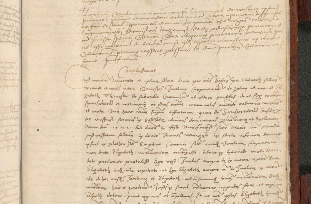 Zdjęcie nr 1140 dla obiektu archiwalnego: In nomine Domini. Amen. Sub anno eiusdem Domini millesimo quingentesimo vigesimo, indicione octava, pontificatus sanctissimi in Christo patris et domini nostri domini Leonis divina providencia pape decimi moderni anno ad 19 Marcii durante septimo, acta actorum coram venerabili viro domino Thoma Rosznowski canonico et officiali generali Cracoviensi felicibus, sideribus continuantur atque exordium capiunt et Dii faveant ceptis