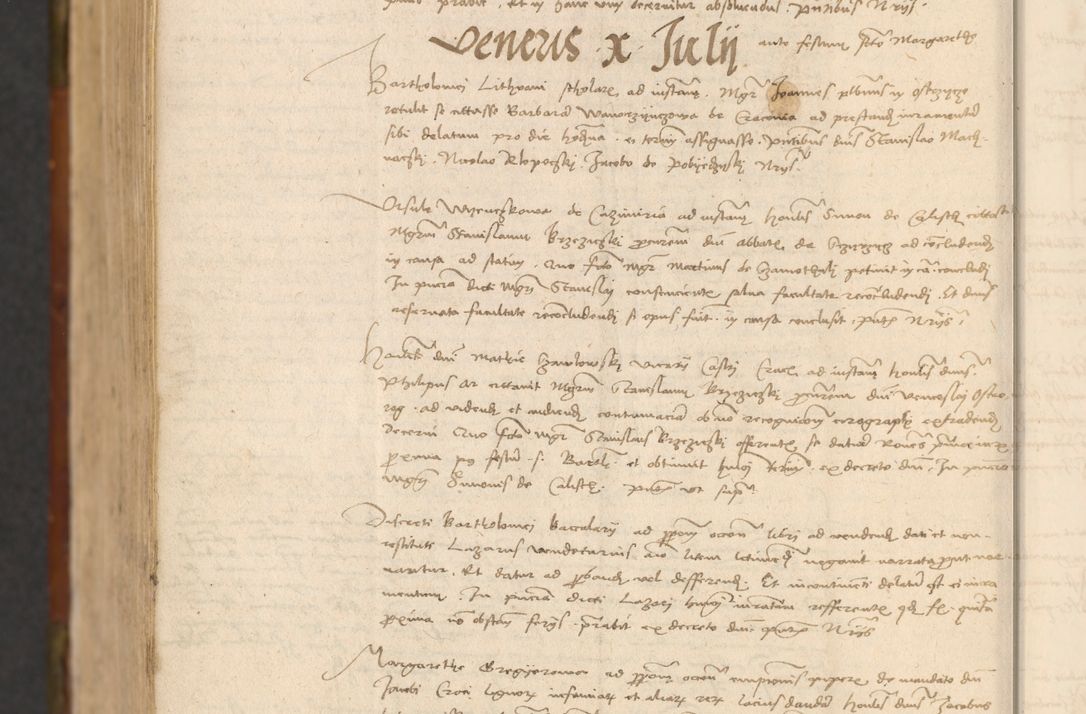 Zdjęcie nr 1137 dla obiektu archiwalnego: In nomine Domini. Amen. Sub anno eiusdem Domini millesimo quingentesimo vigesimo, indicione octava, pontificatus sanctissimi in Christo patris et domini nostri domini Leonis divina providencia pape decimi moderni anno ad 19 Marcii durante septimo, acta actorum coram venerabili viro domino Thoma Rosznowski canonico et officiali generali Cracoviensi felicibus, sideribus continuantur atque exordium capiunt et Dii faveant ceptis