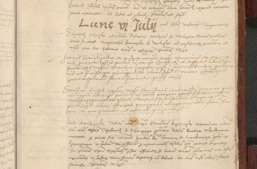 Zdjęcie nr 1132 dla obiektu archiwalnego: In nomine Domini. Amen. Sub anno eiusdem Domini millesimo quingentesimo vigesimo, indicione octava, pontificatus sanctissimi in Christo patris et domini nostri domini Leonis divina providencia pape decimi moderni anno ad 19 Marcii durante septimo, acta actorum coram venerabili viro domino Thoma Rosznowski canonico et officiali generali Cracoviensi felicibus, sideribus continuantur atque exordium capiunt et Dii faveant ceptis