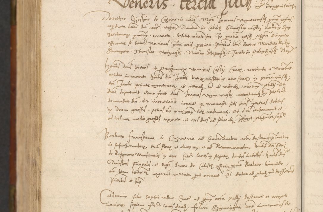 Zdjęcie nr 1129 dla obiektu archiwalnego: In nomine Domini. Amen. Sub anno eiusdem Domini millesimo quingentesimo vigesimo, indicione octava, pontificatus sanctissimi in Christo patris et domini nostri domini Leonis divina providencia pape decimi moderni anno ad 19 Marcii durante septimo, acta actorum coram venerabili viro domino Thoma Rosznowski canonico et officiali generali Cracoviensi felicibus, sideribus continuantur atque exordium capiunt et Dii faveant ceptis