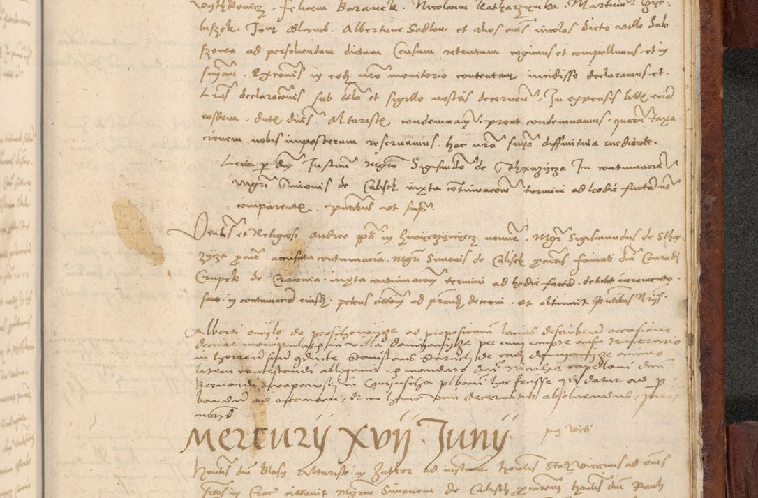 Zdjęcie nr 1116 dla obiektu archiwalnego: In nomine Domini. Amen. Sub anno eiusdem Domini millesimo quingentesimo vigesimo, indicione octava, pontificatus sanctissimi in Christo patris et domini nostri domini Leonis divina providencia pape decimi moderni anno ad 19 Marcii durante septimo, acta actorum coram venerabili viro domino Thoma Rosznowski canonico et officiali generali Cracoviensi felicibus, sideribus continuantur atque exordium capiunt et Dii faveant ceptis