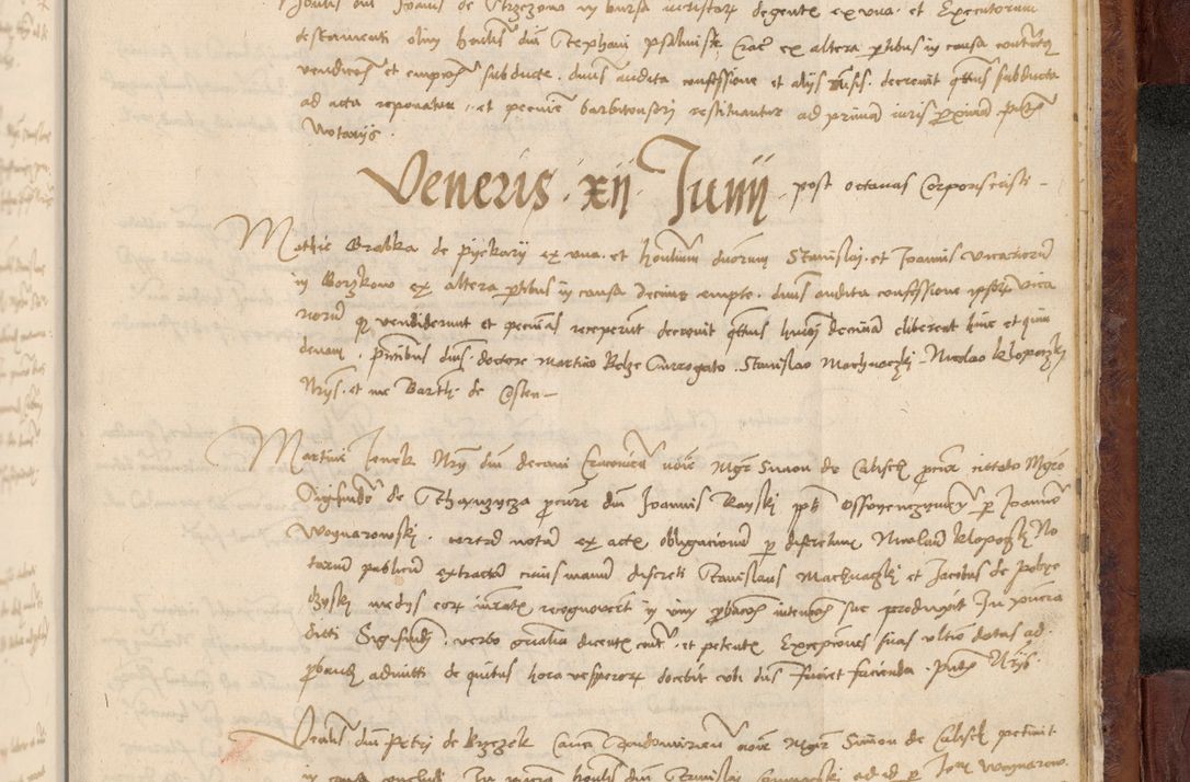 Zdjęcie nr 1110 dla obiektu archiwalnego: In nomine Domini. Amen. Sub anno eiusdem Domini millesimo quingentesimo vigesimo, indicione octava, pontificatus sanctissimi in Christo patris et domini nostri domini Leonis divina providencia pape decimi moderni anno ad 19 Marcii durante septimo, acta actorum coram venerabili viro domino Thoma Rosznowski canonico et officiali generali Cracoviensi felicibus, sideribus continuantur atque exordium capiunt et Dii faveant ceptis
