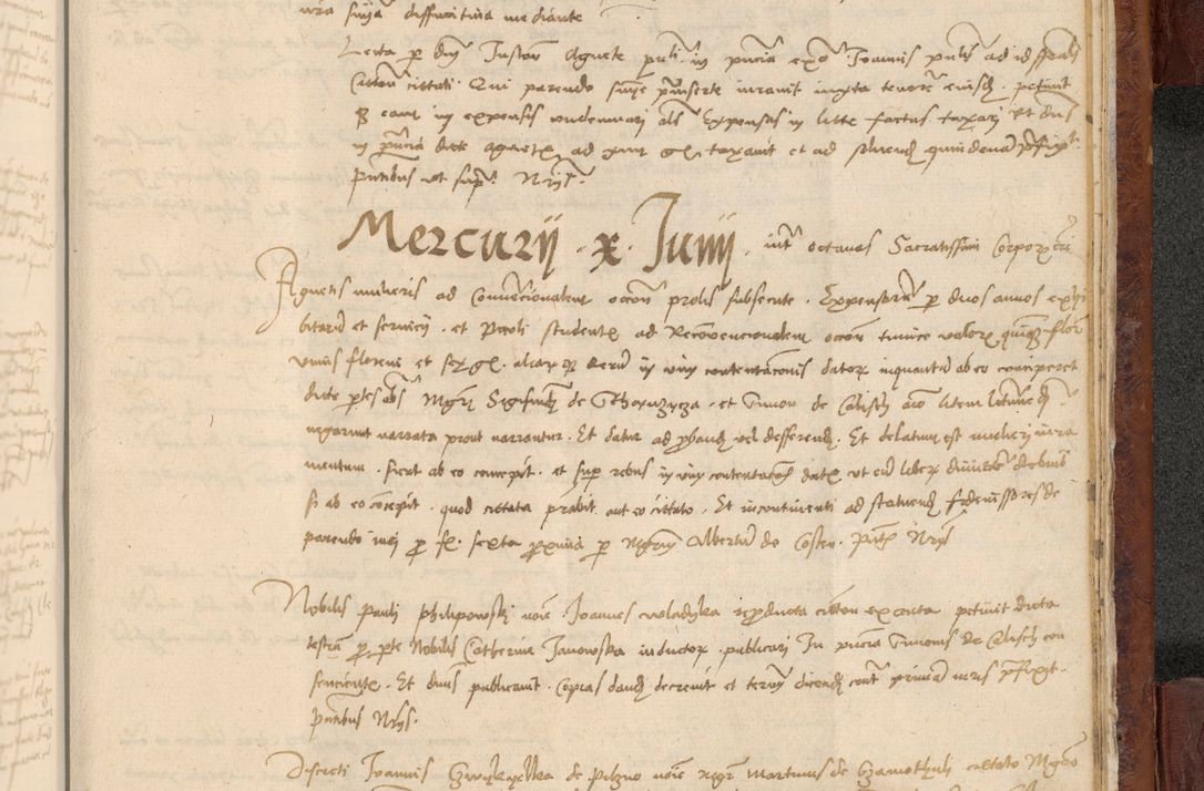 Zdjęcie nr 1108 dla obiektu archiwalnego: In nomine Domini. Amen. Sub anno eiusdem Domini millesimo quingentesimo vigesimo, indicione octava, pontificatus sanctissimi in Christo patris et domini nostri domini Leonis divina providencia pape decimi moderni anno ad 19 Marcii durante septimo, acta actorum coram venerabili viro domino Thoma Rosznowski canonico et officiali generali Cracoviensi felicibus, sideribus continuantur atque exordium capiunt et Dii faveant ceptis