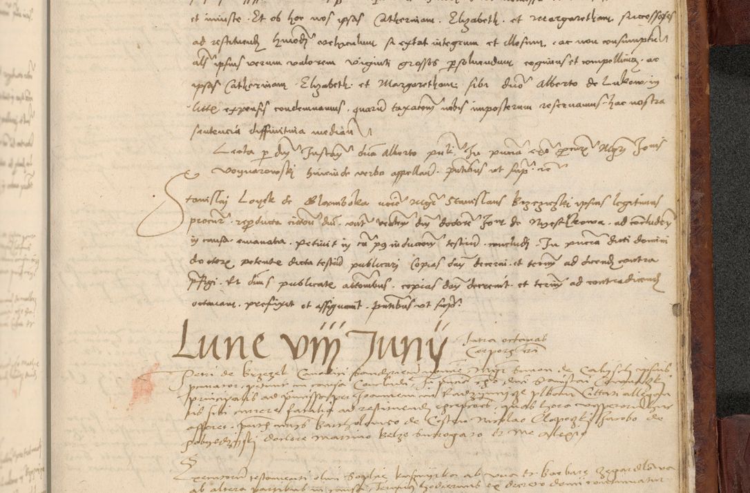 Zdjęcie nr 1106 dla obiektu archiwalnego: In nomine Domini. Amen. Sub anno eiusdem Domini millesimo quingentesimo vigesimo, indicione octava, pontificatus sanctissimi in Christo patris et domini nostri domini Leonis divina providencia pape decimi moderni anno ad 19 Marcii durante septimo, acta actorum coram venerabili viro domino Thoma Rosznowski canonico et officiali generali Cracoviensi felicibus, sideribus continuantur atque exordium capiunt et Dii faveant ceptis