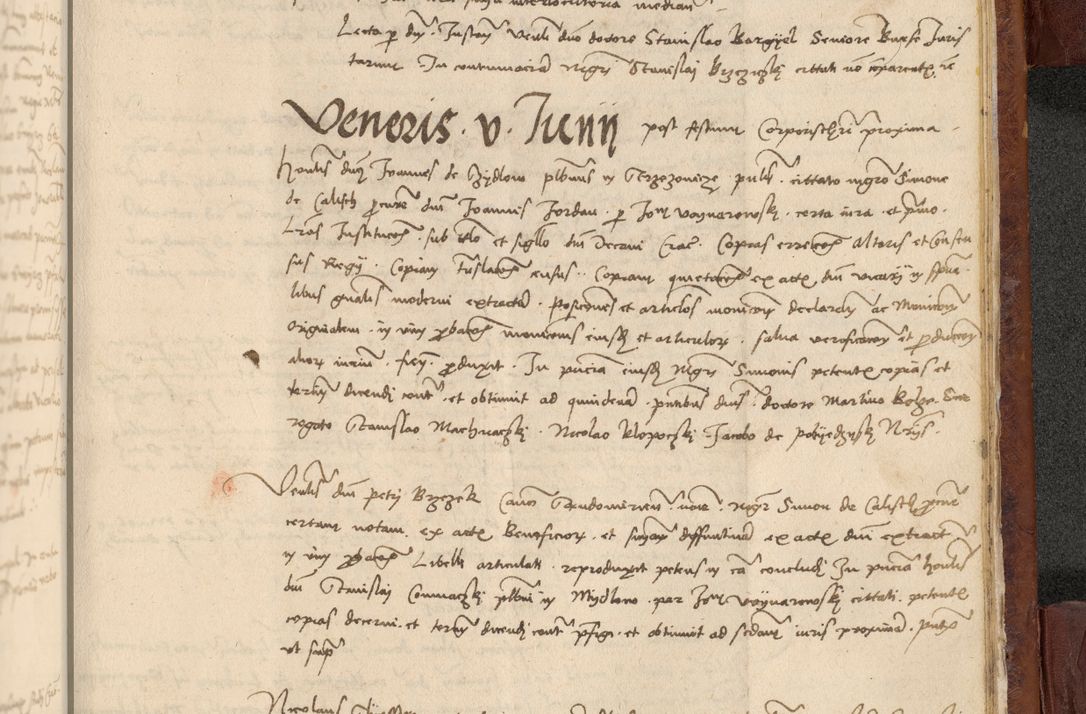 Zdjęcie nr 1104 dla obiektu archiwalnego: In nomine Domini. Amen. Sub anno eiusdem Domini millesimo quingentesimo vigesimo, indicione octava, pontificatus sanctissimi in Christo patris et domini nostri domini Leonis divina providencia pape decimi moderni anno ad 19 Marcii durante septimo, acta actorum coram venerabili viro domino Thoma Rosznowski canonico et officiali generali Cracoviensi felicibus, sideribus continuantur atque exordium capiunt et Dii faveant ceptis