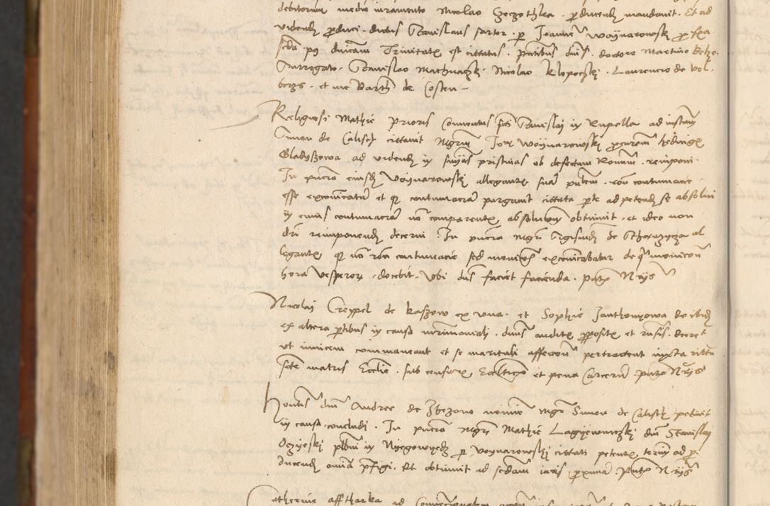 Zdjęcie nr 1097 dla obiektu archiwalnego: In nomine Domini. Amen. Sub anno eiusdem Domini millesimo quingentesimo vigesimo, indicione octava, pontificatus sanctissimi in Christo patris et domini nostri domini Leonis divina providencia pape decimi moderni anno ad 19 Marcii durante septimo, acta actorum coram venerabili viro domino Thoma Rosznowski canonico et officiali generali Cracoviensi felicibus, sideribus continuantur atque exordium capiunt et Dii faveant ceptis