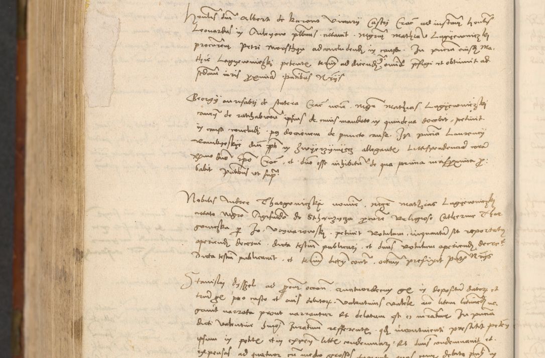 Zdjęcie nr 1095 dla obiektu archiwalnego: In nomine Domini. Amen. Sub anno eiusdem Domini millesimo quingentesimo vigesimo, indicione octava, pontificatus sanctissimi in Christo patris et domini nostri domini Leonis divina providencia pape decimi moderni anno ad 19 Marcii durante septimo, acta actorum coram venerabili viro domino Thoma Rosznowski canonico et officiali generali Cracoviensi felicibus, sideribus continuantur atque exordium capiunt et Dii faveant ceptis