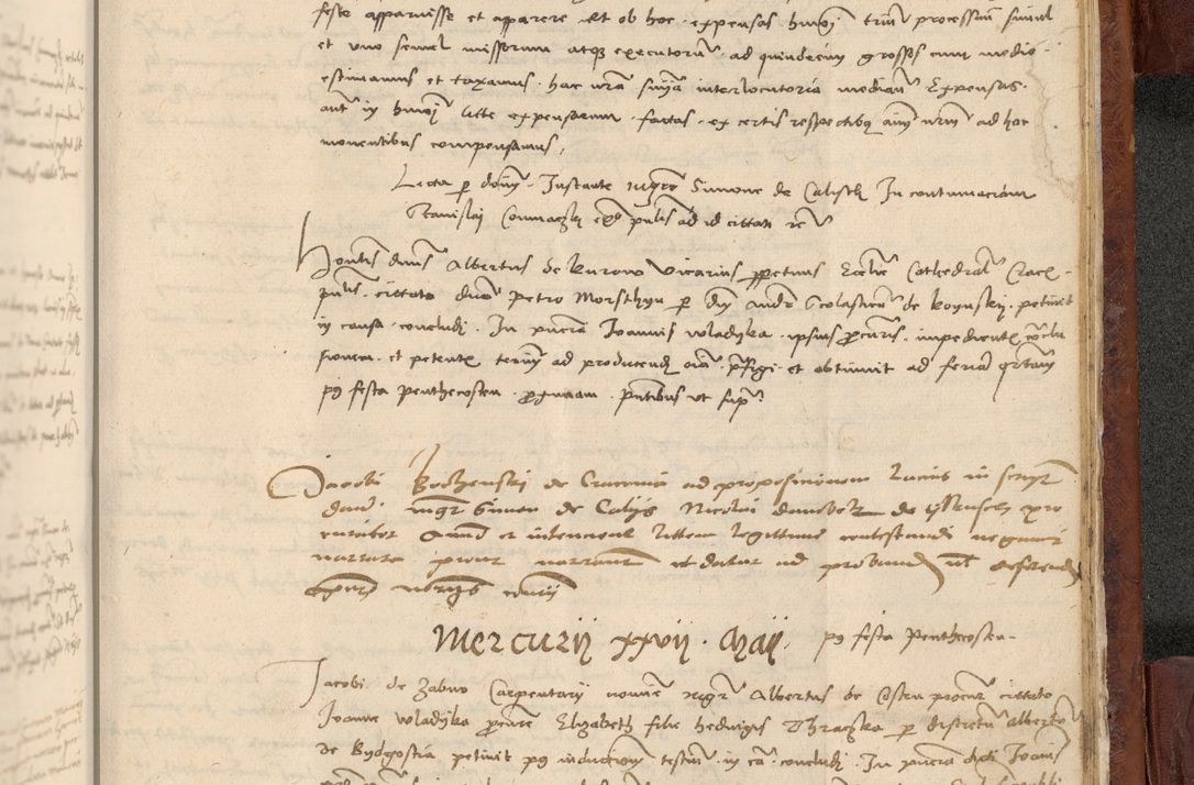 Zdjęcie nr 1094 dla obiektu archiwalnego: In nomine Domini. Amen. Sub anno eiusdem Domini millesimo quingentesimo vigesimo, indicione octava, pontificatus sanctissimi in Christo patris et domini nostri domini Leonis divina providencia pape decimi moderni anno ad 19 Marcii durante septimo, acta actorum coram venerabili viro domino Thoma Rosznowski canonico et officiali generali Cracoviensi felicibus, sideribus continuantur atque exordium capiunt et Dii faveant ceptis