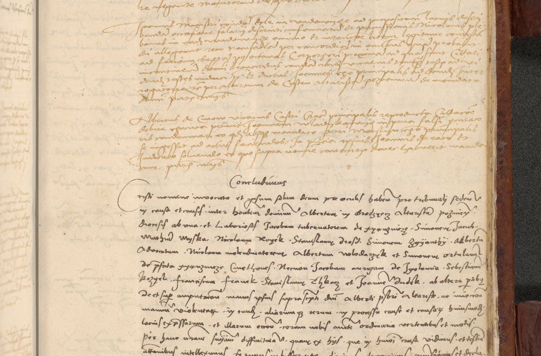 Zdjęcie nr 1086 dla obiektu archiwalnego: In nomine Domini. Amen. Sub anno eiusdem Domini millesimo quingentesimo vigesimo, indicione octava, pontificatus sanctissimi in Christo patris et domini nostri domini Leonis divina providencia pape decimi moderni anno ad 19 Marcii durante septimo, acta actorum coram venerabili viro domino Thoma Rosznowski canonico et officiali generali Cracoviensi felicibus, sideribus continuantur atque exordium capiunt et Dii faveant ceptis