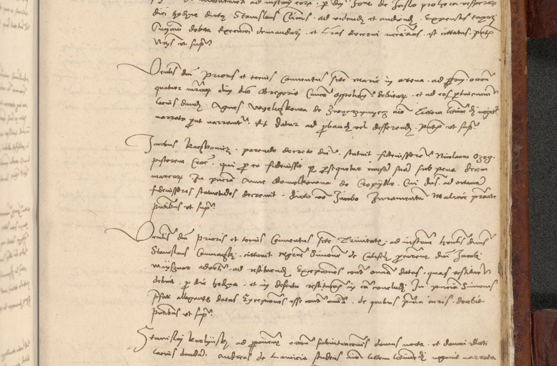 Zdjęcie nr 1074 dla obiektu archiwalnego: In nomine Domini. Amen. Sub anno eiusdem Domini millesimo quingentesimo vigesimo, indicione octava, pontificatus sanctissimi in Christo patris et domini nostri domini Leonis divina providencia pape decimi moderni anno ad 19 Marcii durante septimo, acta actorum coram venerabili viro domino Thoma Rosznowski canonico et officiali generali Cracoviensi felicibus, sideribus continuantur atque exordium capiunt et Dii faveant ceptis