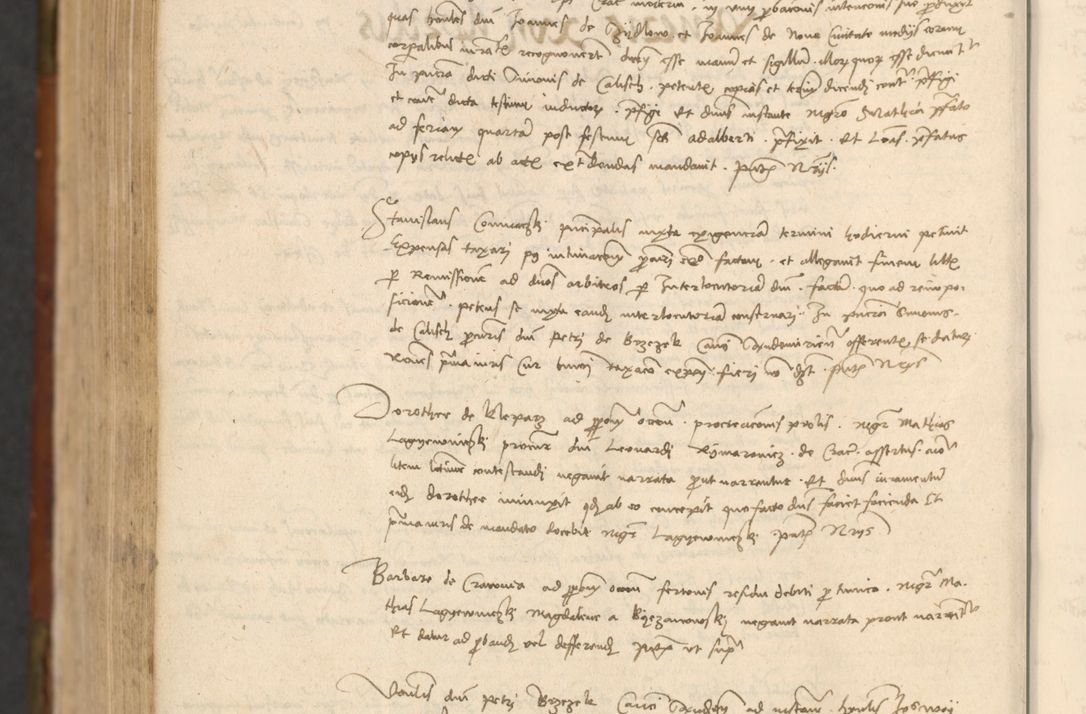 Zdjęcie nr 1059 dla obiektu archiwalnego: In nomine Domini. Amen. Sub anno eiusdem Domini millesimo quingentesimo vigesimo, indicione octava, pontificatus sanctissimi in Christo patris et domini nostri domini Leonis divina providencia pape decimi moderni anno ad 19 Marcii durante septimo, acta actorum coram venerabili viro domino Thoma Rosznowski canonico et officiali generali Cracoviensi felicibus, sideribus continuantur atque exordium capiunt et Dii faveant ceptis