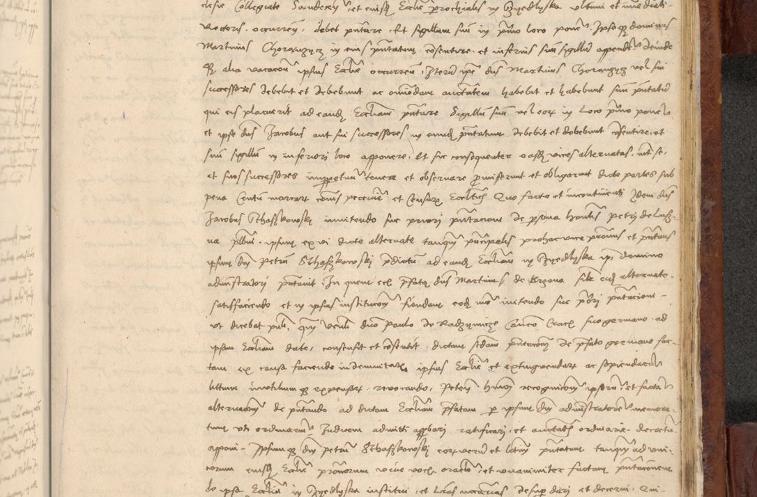Zdjęcie nr 1054 dla obiektu archiwalnego: In nomine Domini. Amen. Sub anno eiusdem Domini millesimo quingentesimo vigesimo, indicione octava, pontificatus sanctissimi in Christo patris et domini nostri domini Leonis divina providencia pape decimi moderni anno ad 19 Marcii durante septimo, acta actorum coram venerabili viro domino Thoma Rosznowski canonico et officiali generali Cracoviensi felicibus, sideribus continuantur atque exordium capiunt et Dii faveant ceptis