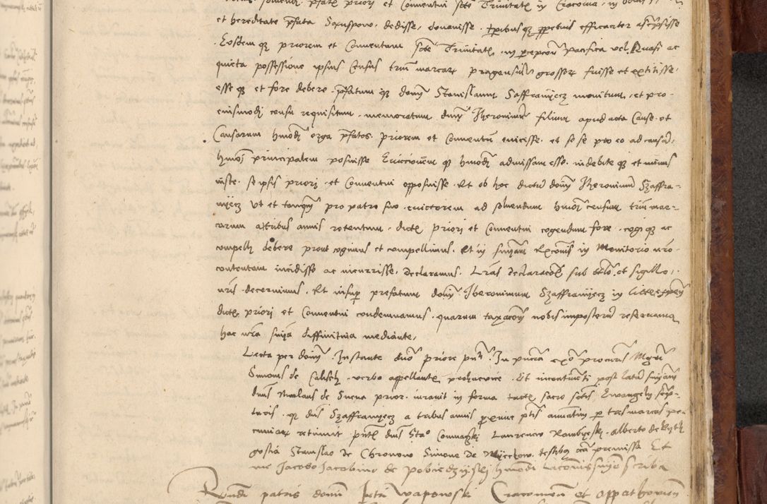 Zdjęcie nr 1048 dla obiektu archiwalnego: In nomine Domini. Amen. Sub anno eiusdem Domini millesimo quingentesimo vigesimo, indicione octava, pontificatus sanctissimi in Christo patris et domini nostri domini Leonis divina providencia pape decimi moderni anno ad 19 Marcii durante septimo, acta actorum coram venerabili viro domino Thoma Rosznowski canonico et officiali generali Cracoviensi felicibus, sideribus continuantur atque exordium capiunt et Dii faveant ceptis