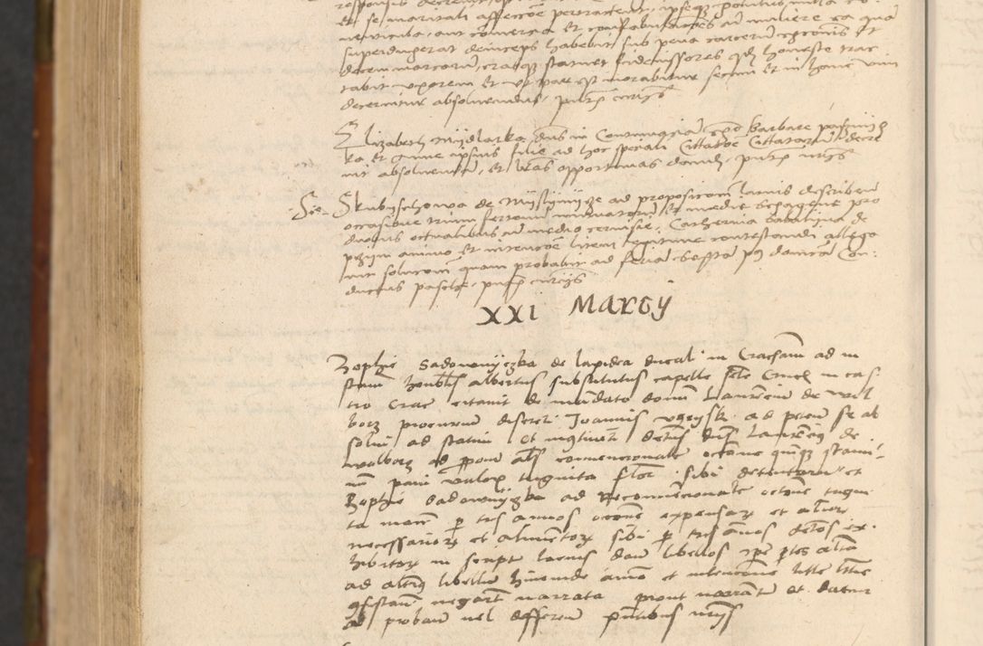 Zdjęcie nr 1035 dla obiektu archiwalnego: In nomine Domini. Amen. Sub anno eiusdem Domini millesimo quingentesimo vigesimo, indicione octava, pontificatus sanctissimi in Christo patris et domini nostri domini Leonis divina providencia pape decimi moderni anno ad 19 Marcii durante septimo, acta actorum coram venerabili viro domino Thoma Rosznowski canonico et officiali generali Cracoviensi felicibus, sideribus continuantur atque exordium capiunt et Dii faveant ceptis