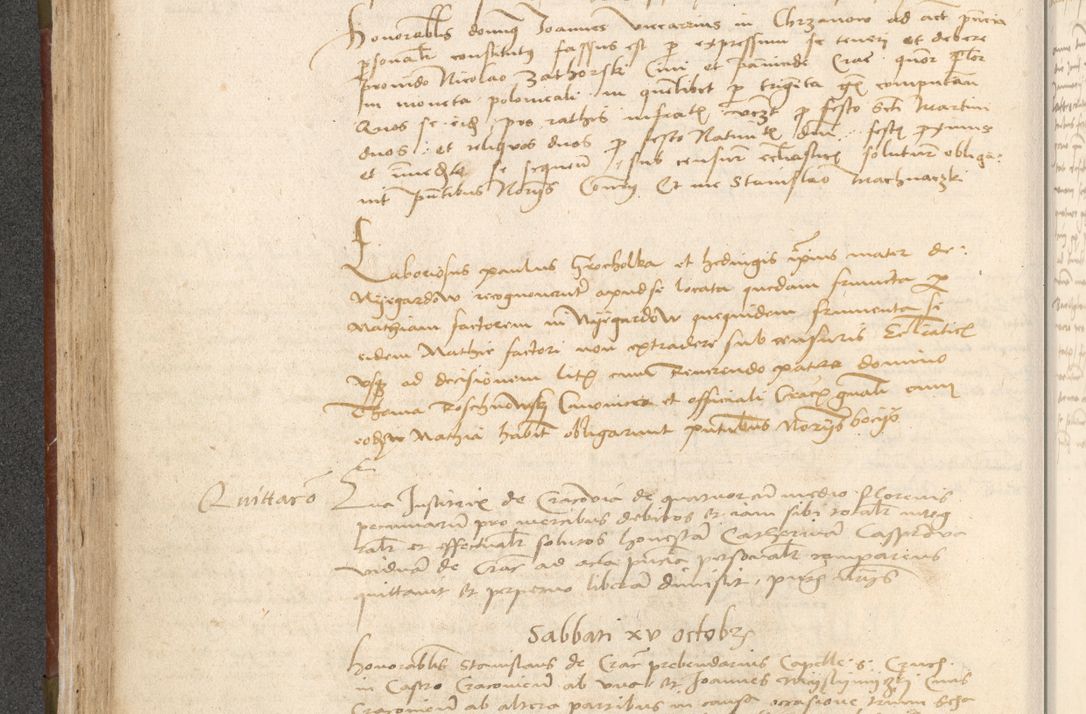 Zdjęcie nr 197 dla obiektu archiwalnego: Acta obligationum coram reverendo patre domino Thoma Rosnowsky canonico et officiali generali Cracoviensi ad annum Domini 1518