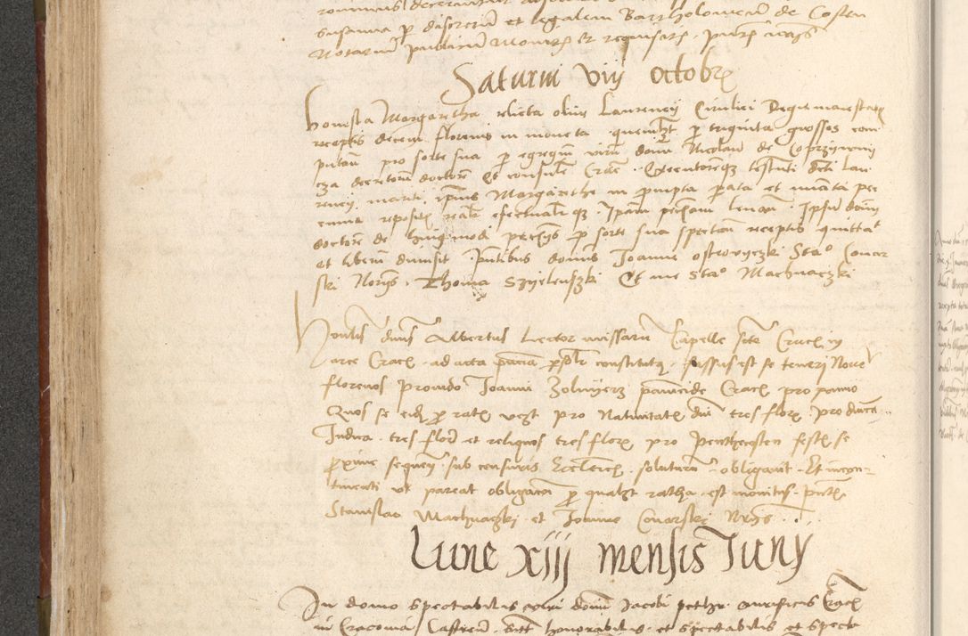 Zdjęcie nr 195 dla obiektu archiwalnego: Acta obligationum coram reverendo patre domino Thoma Rosnowsky canonico et officiali generali Cracoviensi ad annum Domini 1518