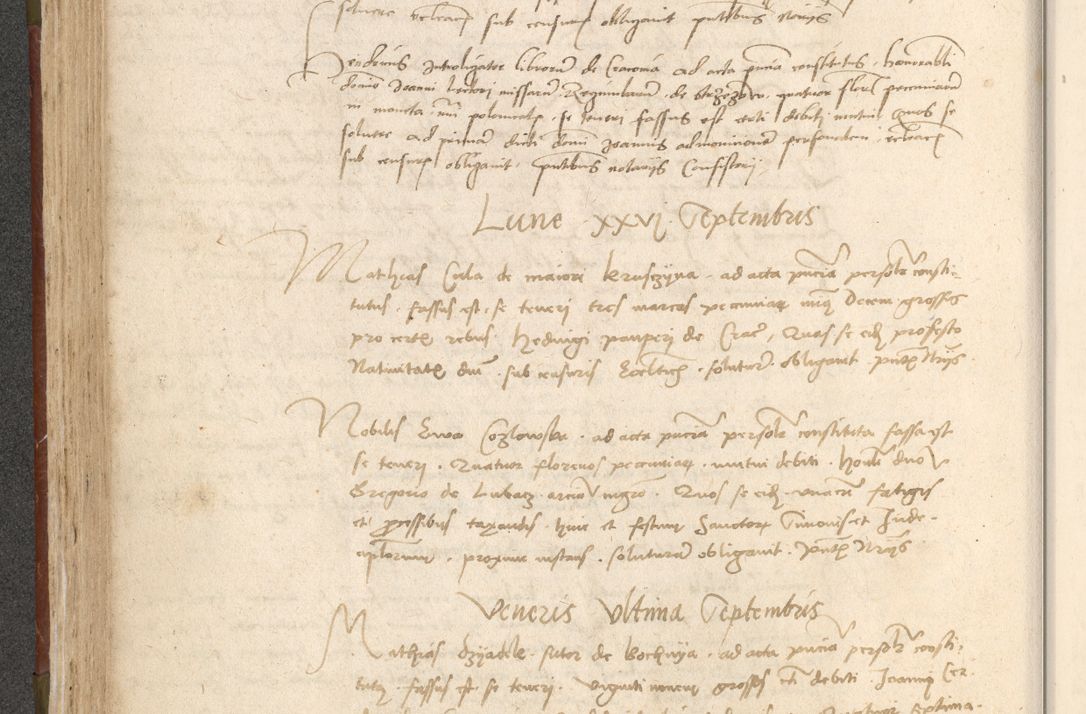 Zdjęcie nr 191 dla obiektu archiwalnego: Acta obligationum coram reverendo patre domino Thoma Rosnowsky canonico et officiali generali Cracoviensi ad annum Domini 1518