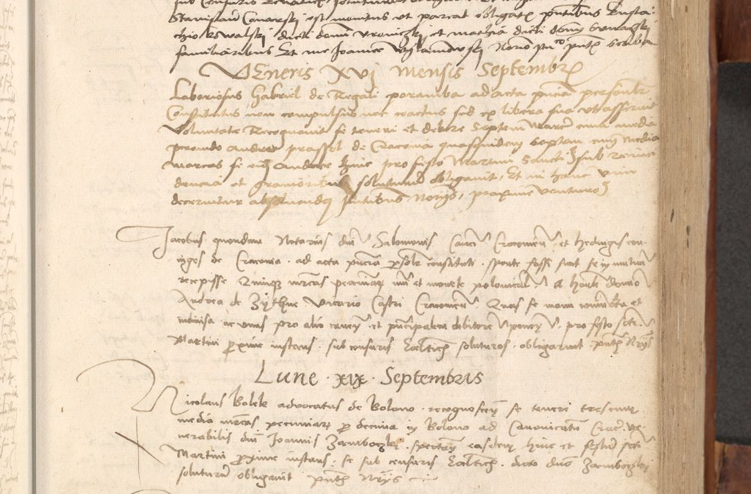Zdjęcie nr 190 dla obiektu archiwalnego: Acta obligationum coram reverendo patre domino Thoma Rosnowsky canonico et officiali generali Cracoviensi ad annum Domini 1518