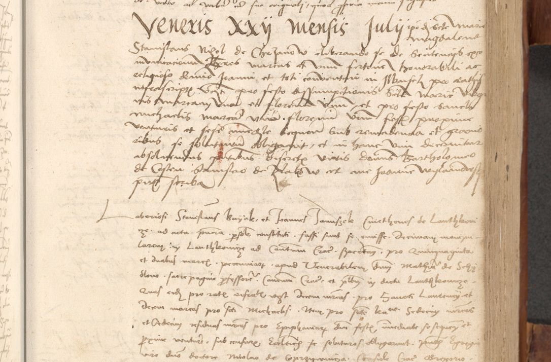 Zdjęcie nr 172 dla obiektu archiwalnego: Acta obligationum coram reverendo patre domino Thoma Rosnowsky canonico et officiali generali Cracoviensi ad annum Domini 1518
