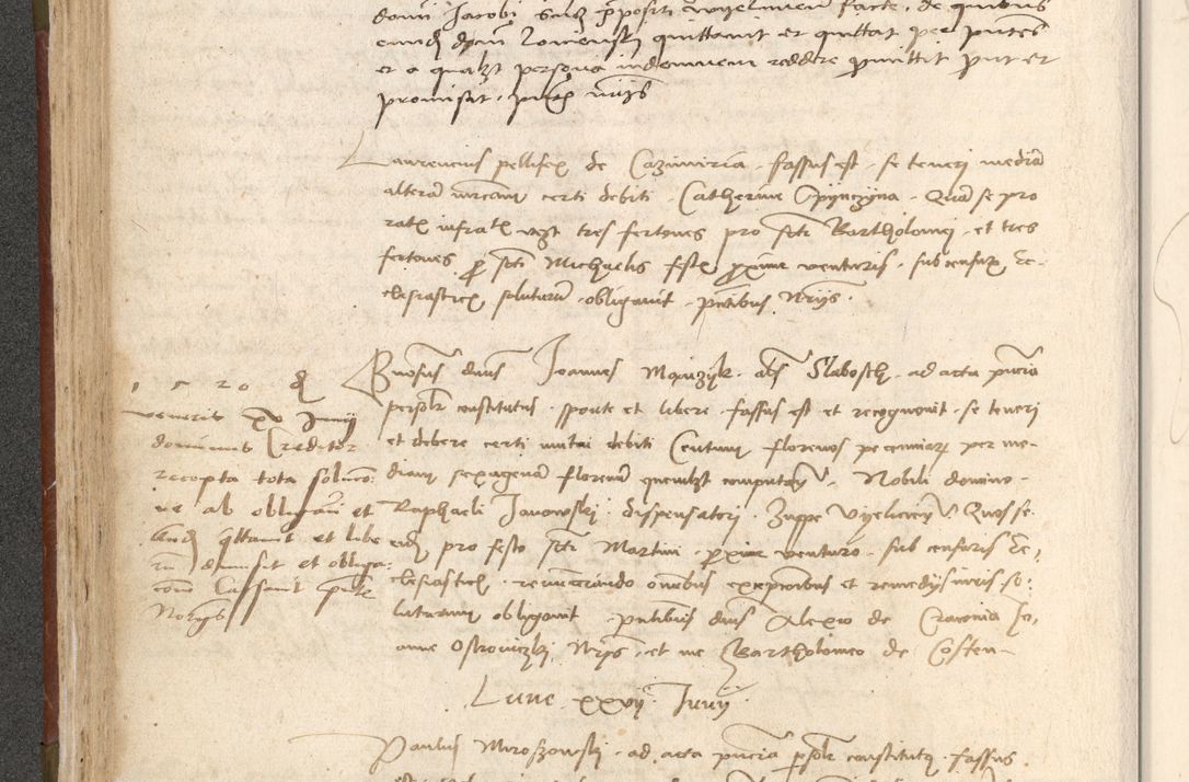 Zdjęcie nr 165 dla obiektu archiwalnego: Acta obligationum coram reverendo patre domino Thoma Rosnowsky canonico et officiali generali Cracoviensi ad annum Domini 1518